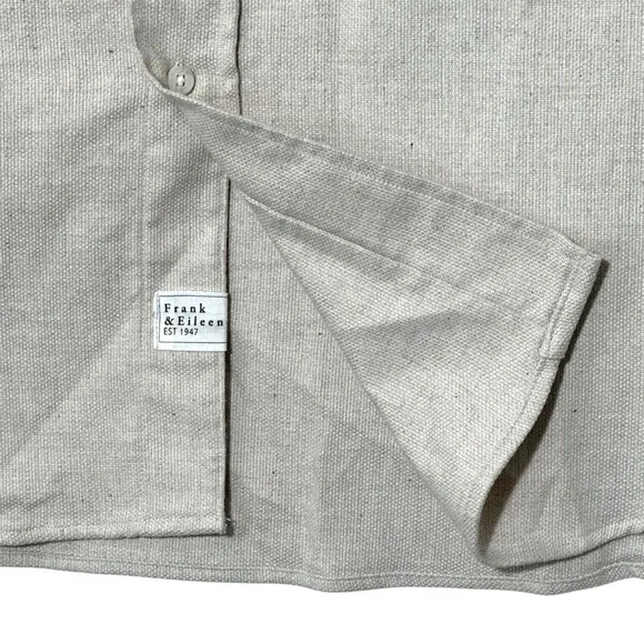 NWT Frank & Eileen Oversized McLoghlin Shirt Jacket Shacket in Natural size S - Picture 11 of 16
